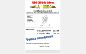 Gala Amical Judo Club St Léon