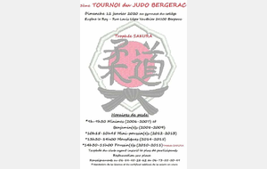 Tournoi Judo Bergerac - Trophée Sakura