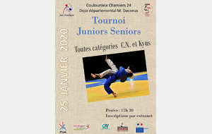 Tournoi Juniors - Séniors Toutes catégories CN et Kyus 