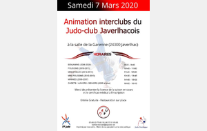Animation Inter-Clubs Judo Club Javerlhac